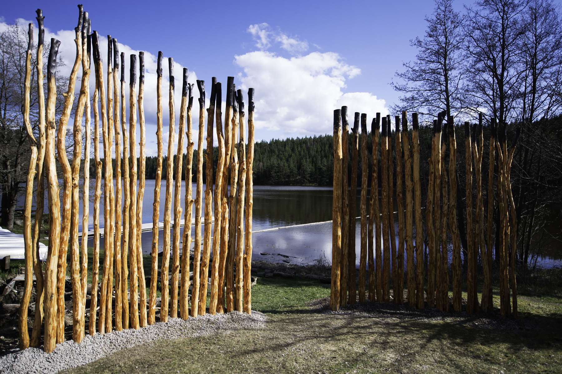 WRAFTING STORIES, Protected area, Sweden, 2017. Installation by Karl Chilcott.